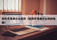 软件开发用什么软件（软件开发用什么样的电脑）