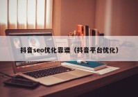 抖音seo优化靠谱（抖音平台优化）