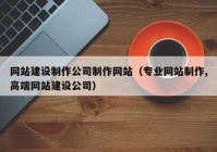 网站建设制作公司制作网站（专业网站制作,高端网站建设公司）