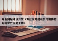 专业网站建设开发（专业网站建设公司需要做好哪些方面的工作）