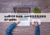 app软件开发流程（APP软件开发流程包括产品规划）