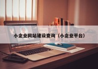 小企业网站建设查询（小企业平台）