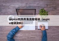 aspice软件开发流程培训（aspice培训资料）